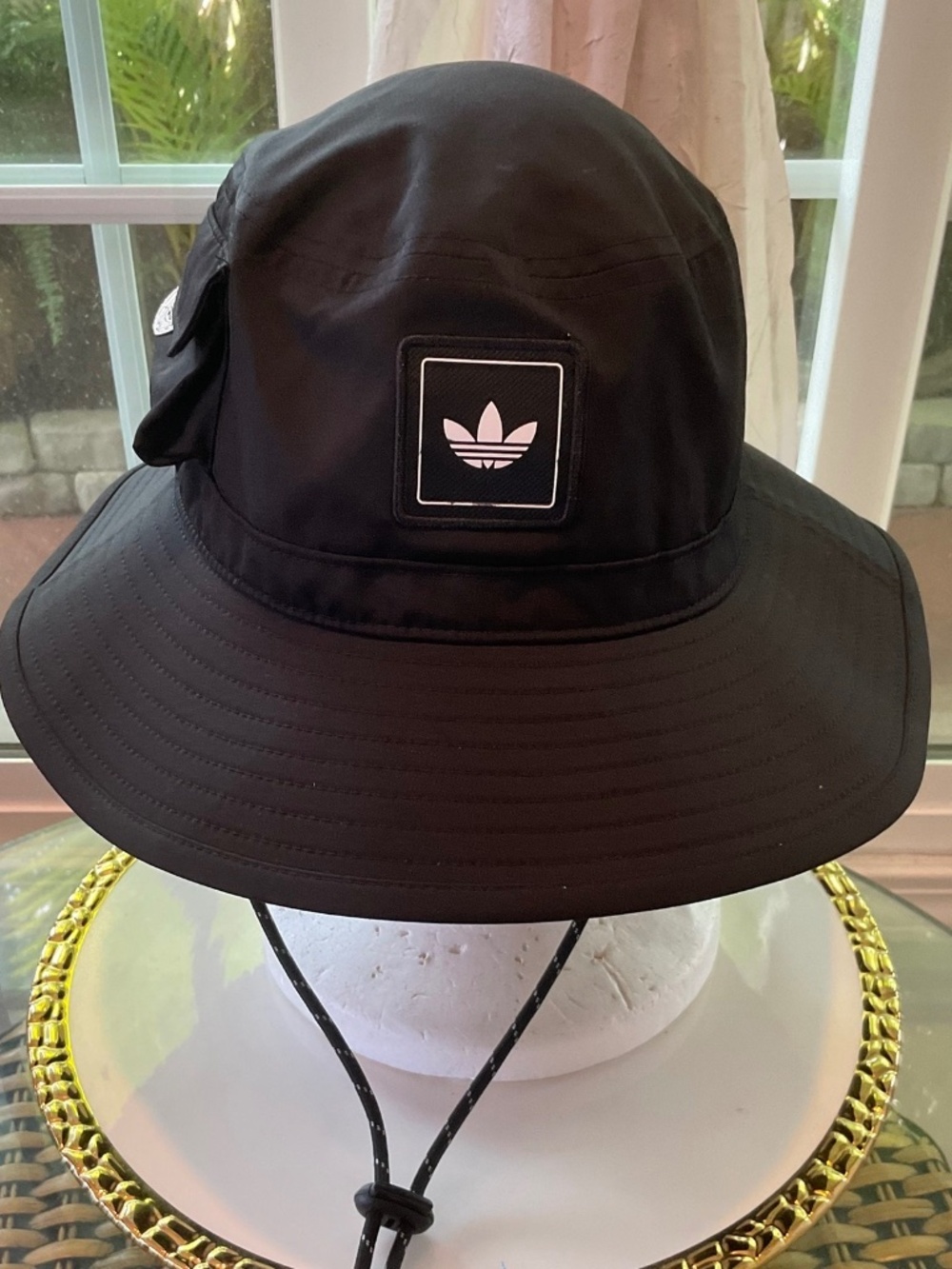 Adidas Unisex Black Boonie Utility Bucket Hat